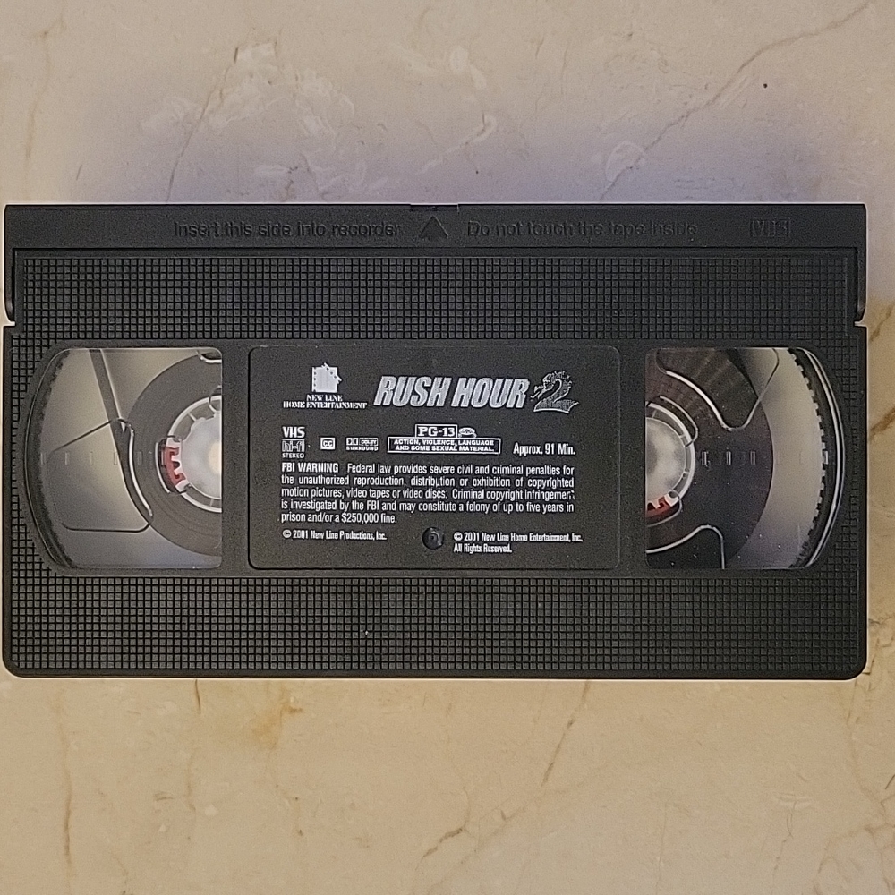 New Line Home Entertainment Rush Hour 2 VHS Tape - Picture 5 of 6
